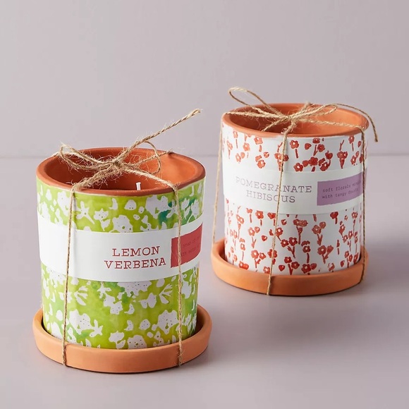 Anthropologie Other - Anthropologie Blooming Terracotta Planter Candle NEW